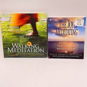 Walking Meditation Book with CD and DVD and The Joy of Meditation Bundle